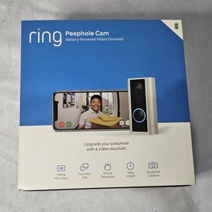 Ring doorbell peephole camera
